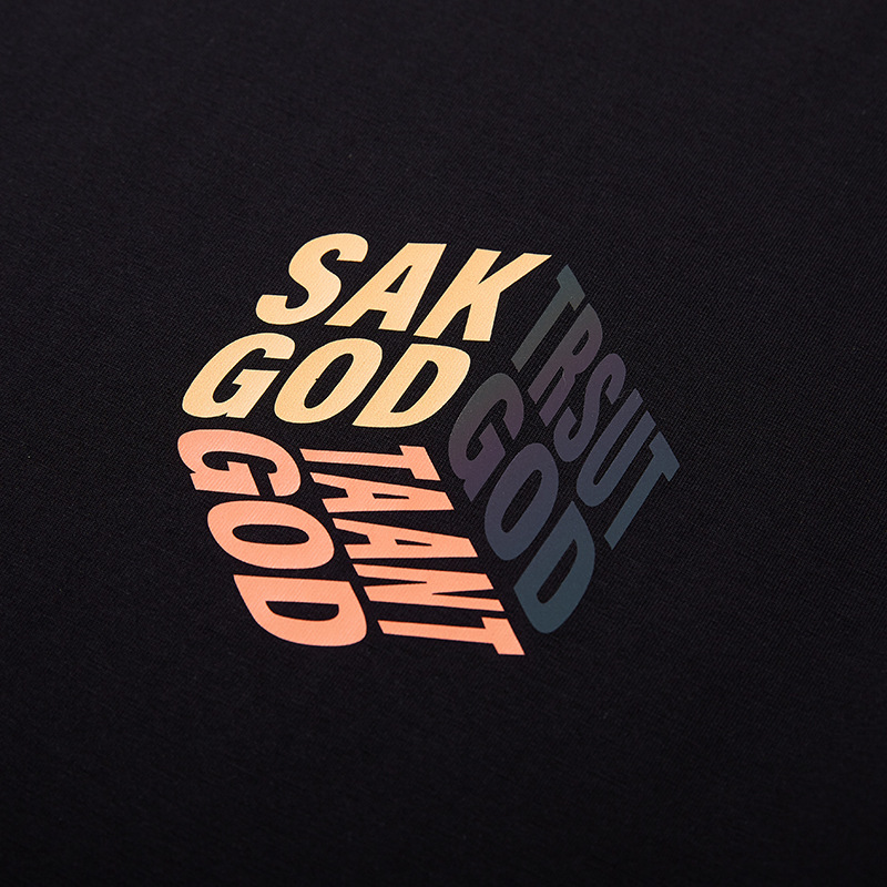View 5 (Full body, navy tee — same print, different colorway)